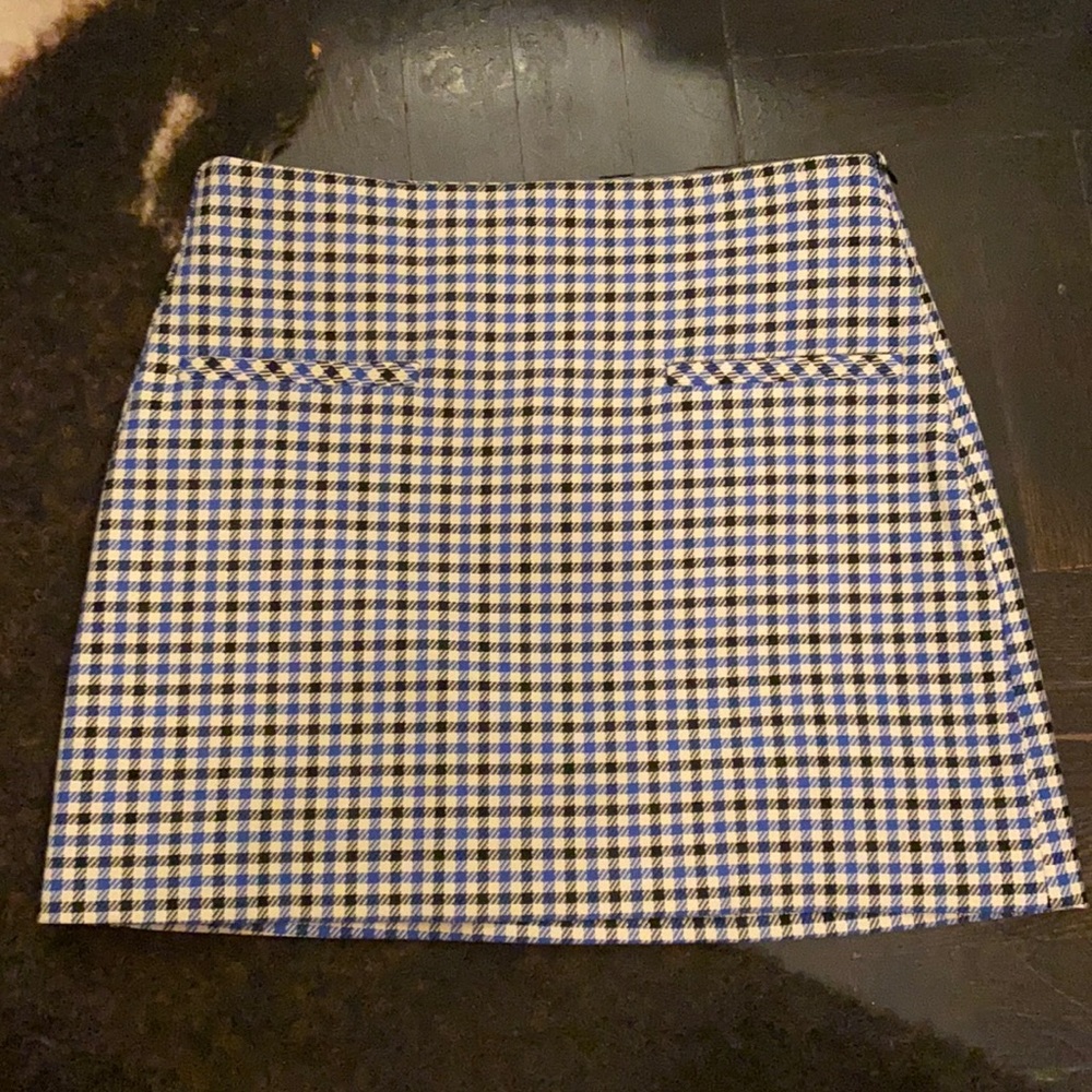 Plaid mini skirt